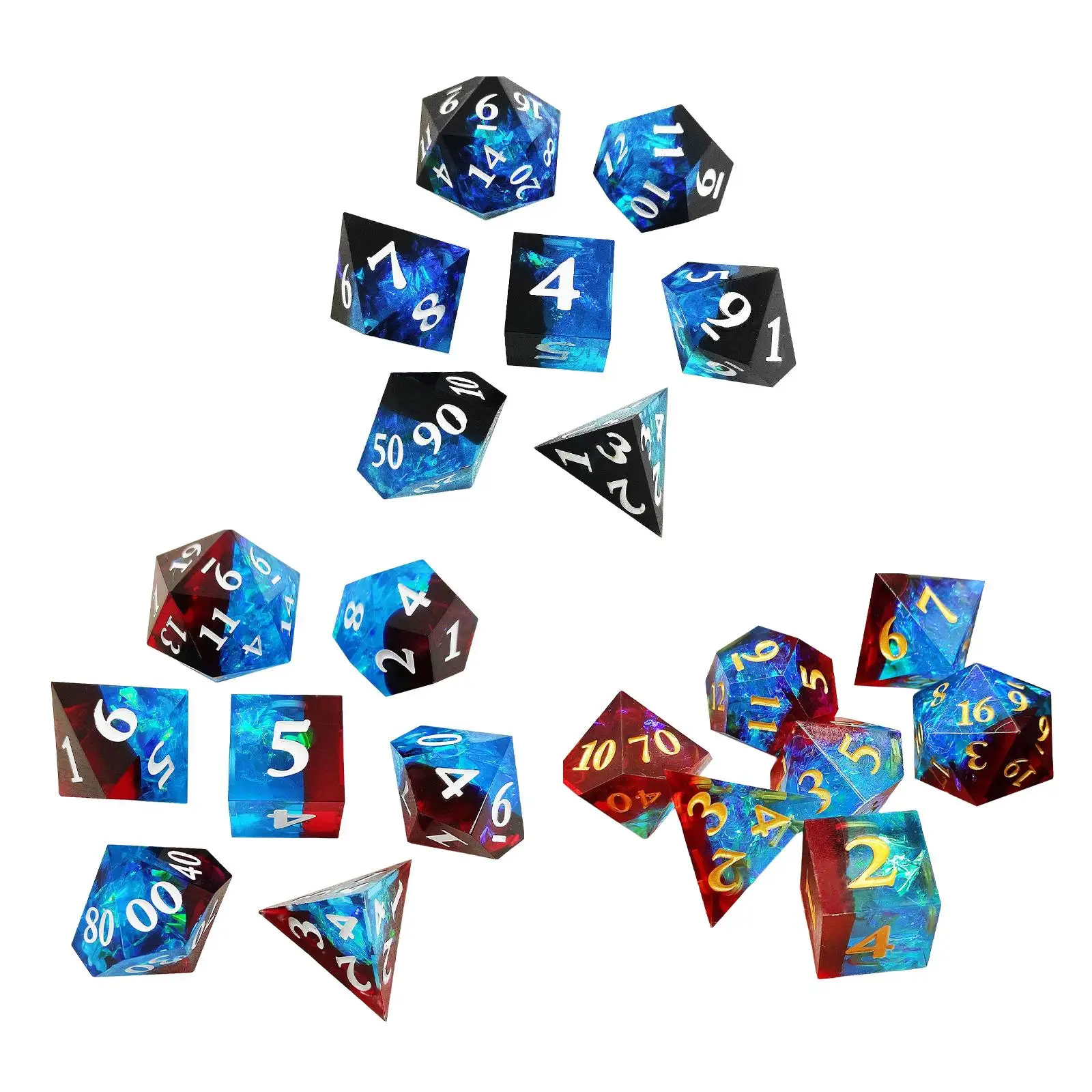 7 Pieces Polyhedral Play Entertainment   Role Playing Game Bar