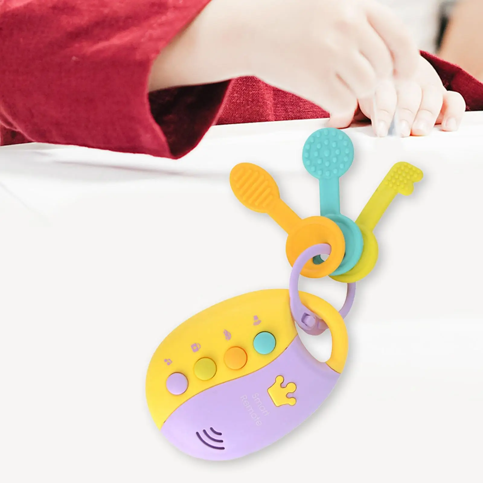 Musical Remote Key Toy with Sound and Lights for 6 to 12 Months Baby Kids