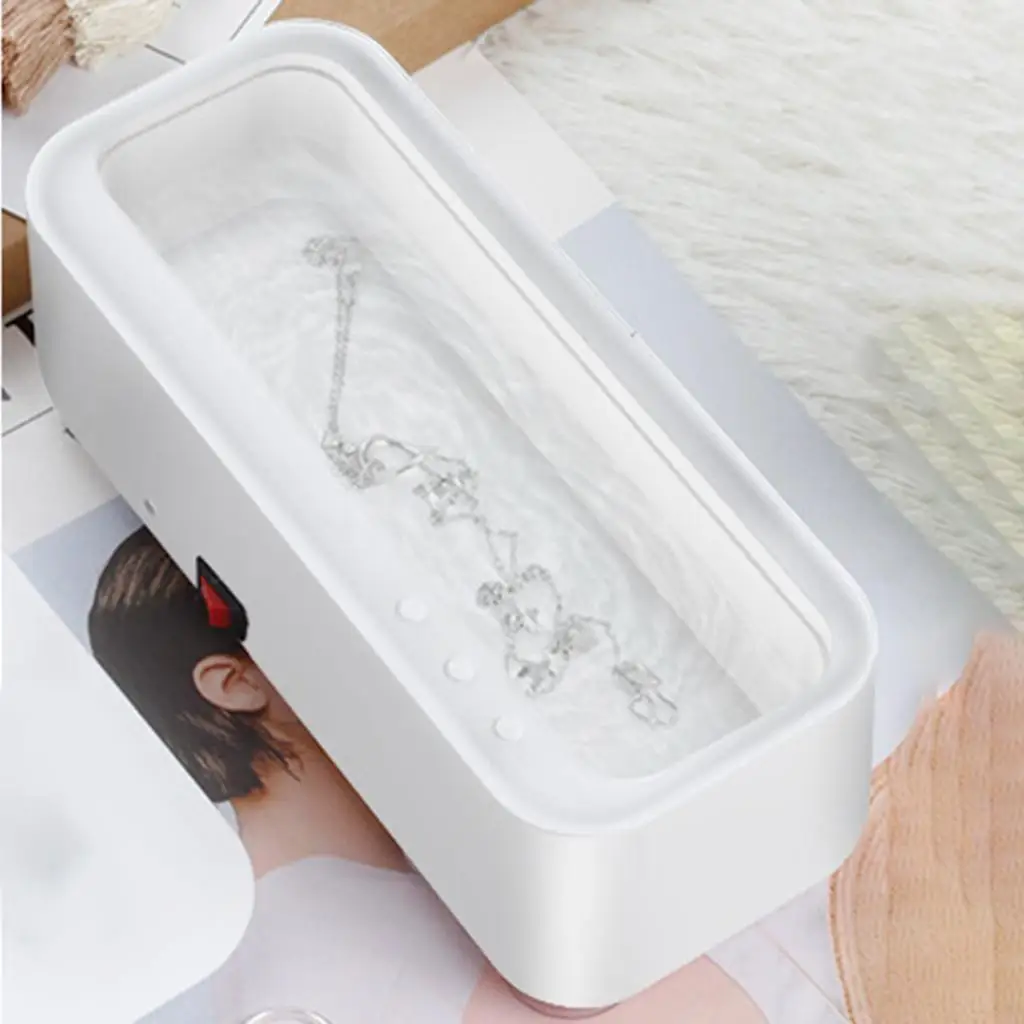 Ultrasonic Cleaner Portable 45000Hz High Frequency Vibration Cleaning Machine Jewelry Glasses Watch Cleaning