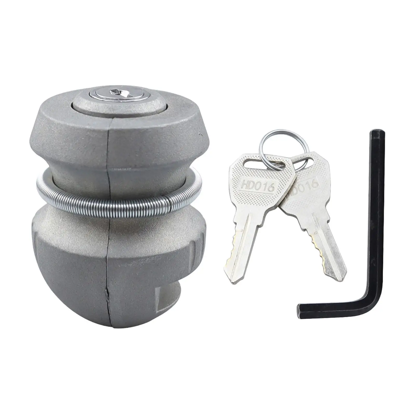 Trailer Part Coupling Lock with 2 Coupling Hitch Keys Metal Trailer Lock Trailer Hitch Replaces for Durable Premium