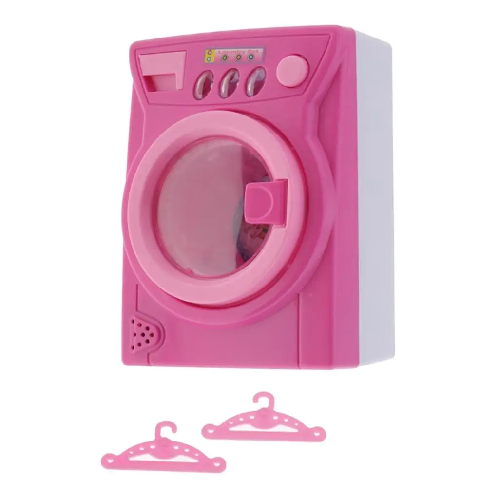 Washing Machine Plastic Kit Toddlers Pretend Play Set for  Gifts