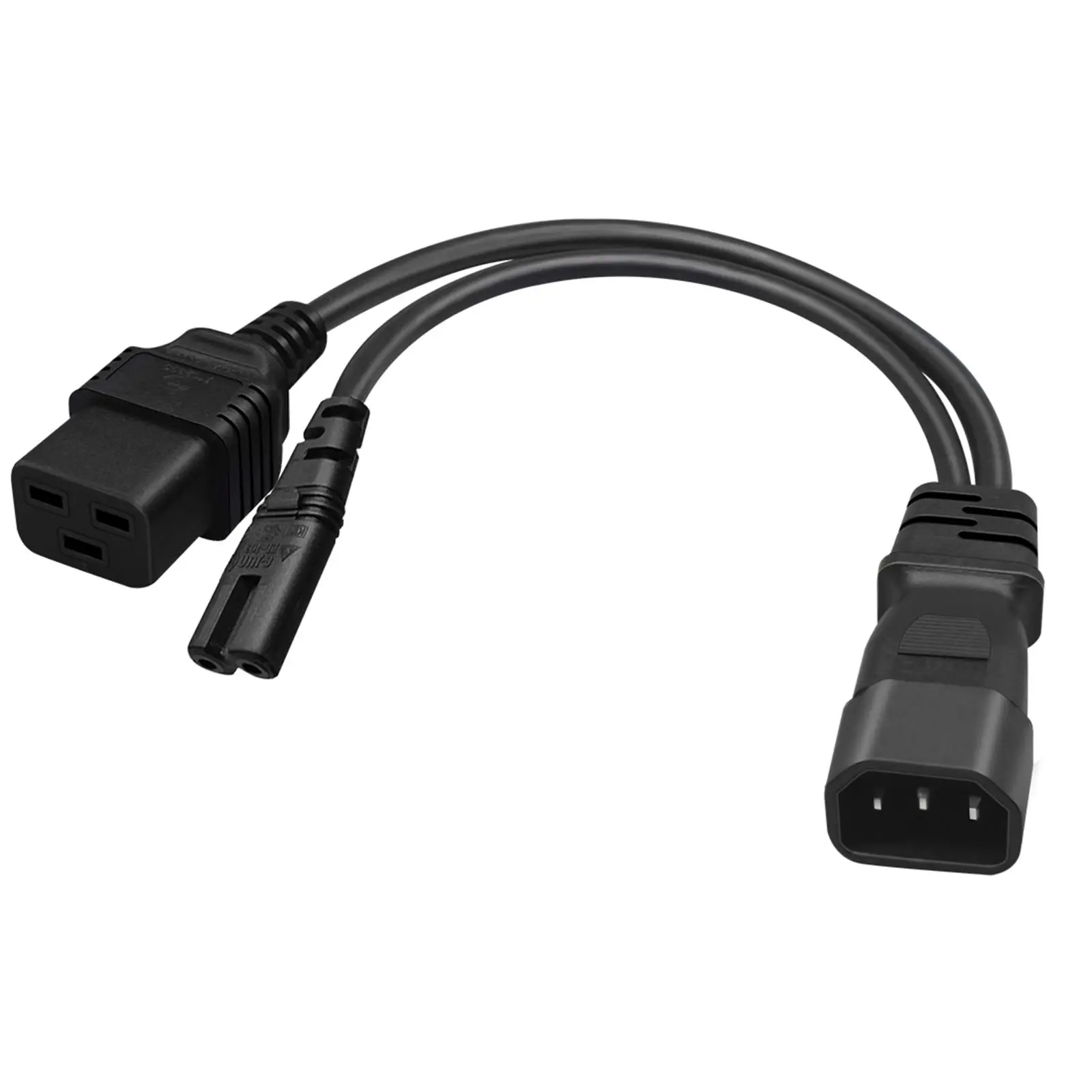 C14 Male to C7 Female Convertor Cord Extension Cord Stable Transmission C14 to C7 Power Cable