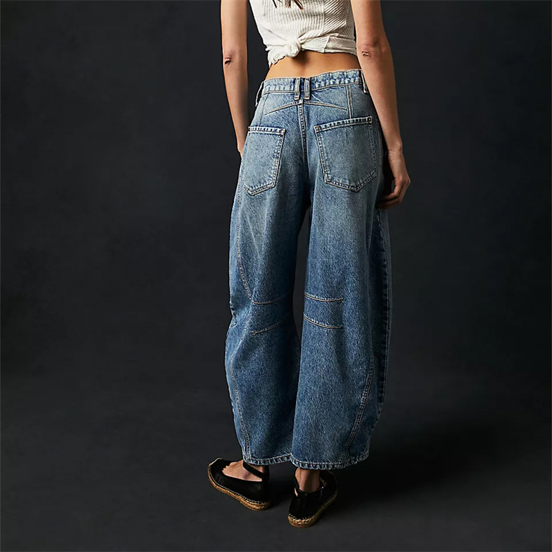 Title 25, Cropped Jeans for Women y2k Aesthetic Solid Col...