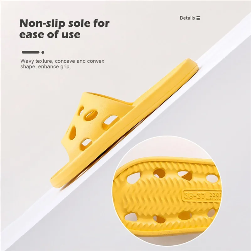 Title 10, Summer Men Shower Slippers Slides Bathroom Leak...