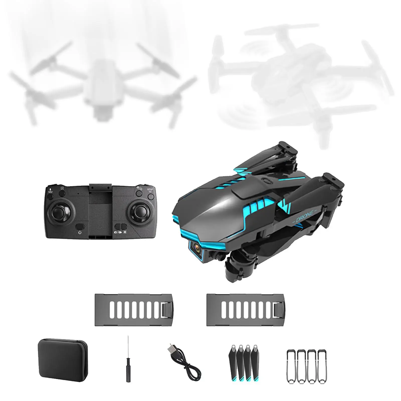 Compact RC Drone Quadcopter 1800mAh Cool Lighting Lightweight 4 Channels