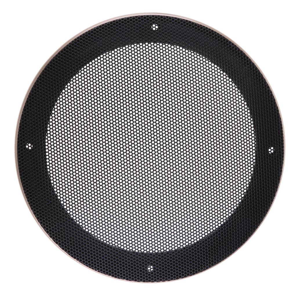 6.5Inch Speaker Grills Cover Case with 4 pcs Screws for Speaker Mounting Home Audio DIY -188mm Outer Diameter Champagne