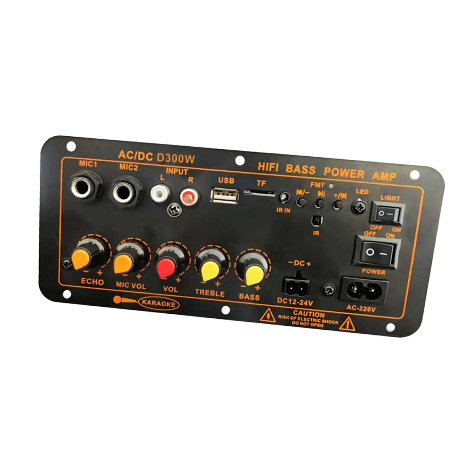 300W Bluetooth High Power Stereo Amplifier Board EU 220V Sturdy Powerful Function Easily Install with Knobs Subwoofer Amplifier