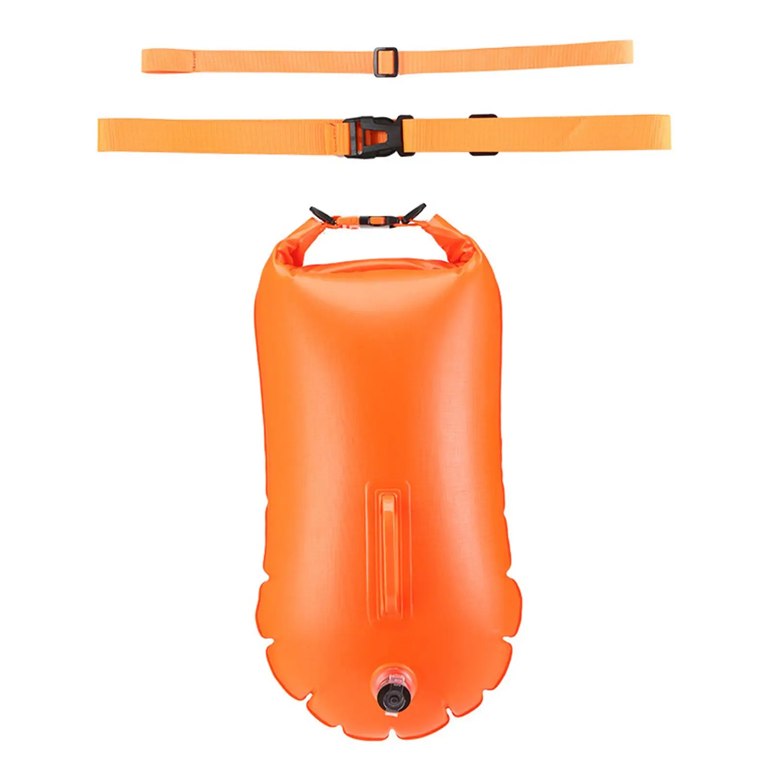 Safety Swim Buoy Waterproof Bag with Waist Belt Waterproof Storage Bag Swim Safety Float for Fishing Outdoor Diving Kayak Hiking