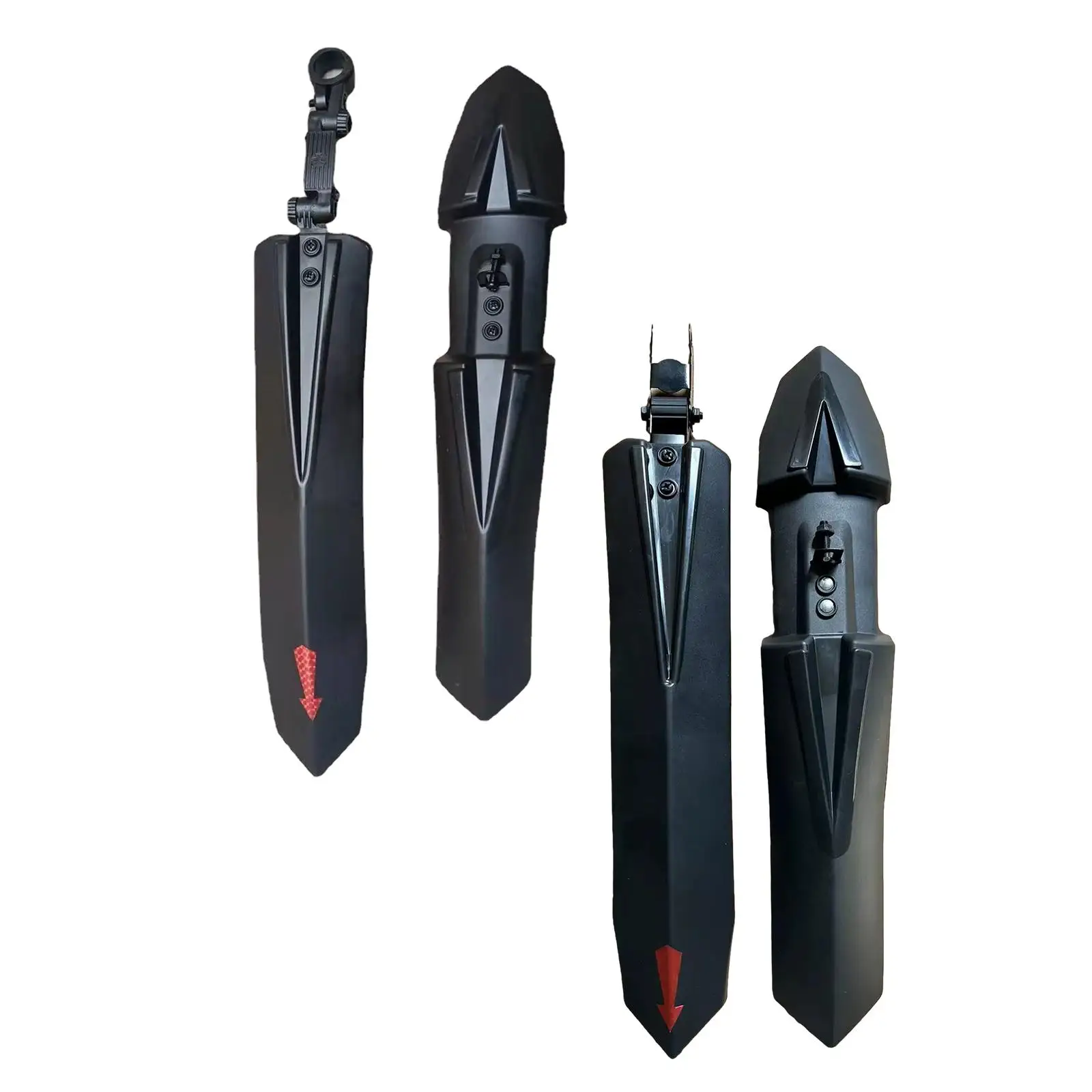 Bike Mudguard Set Bicycle Fenders Durable Easy Installation Bike Front & Rear Fenders for Travel Riding Cycling Equipment