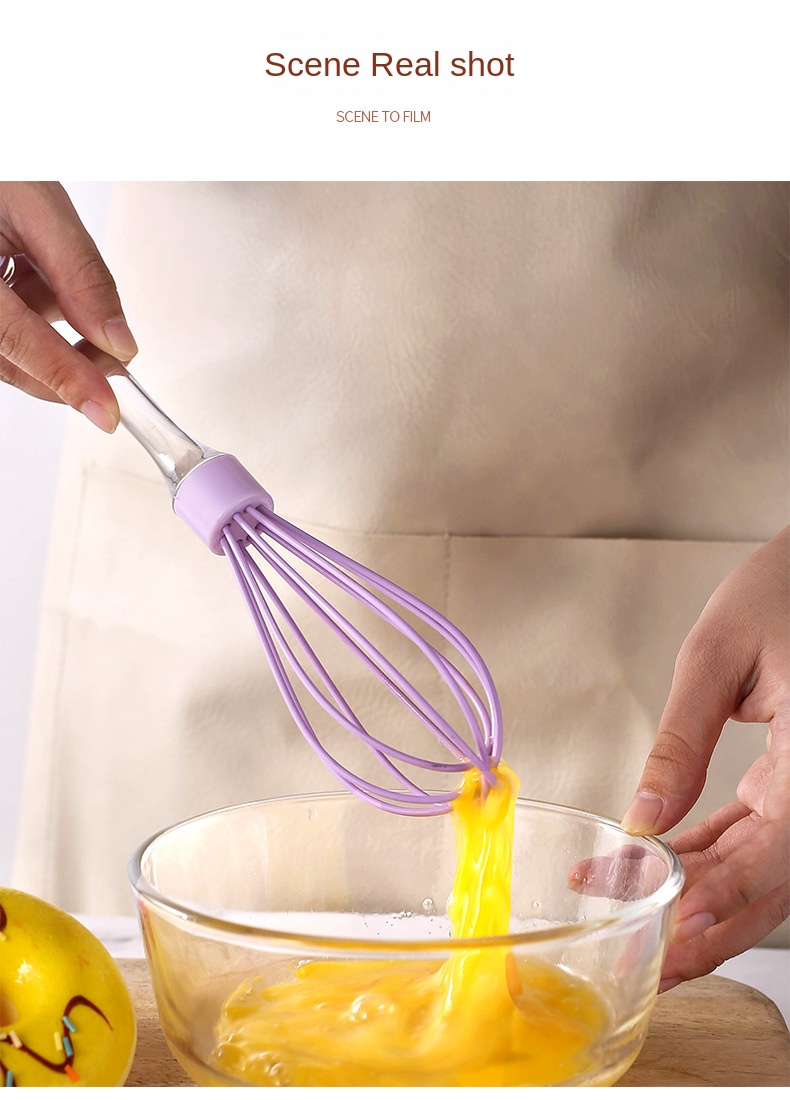 Title 7, 1pc 10-inch manual transparent handle silicone ...