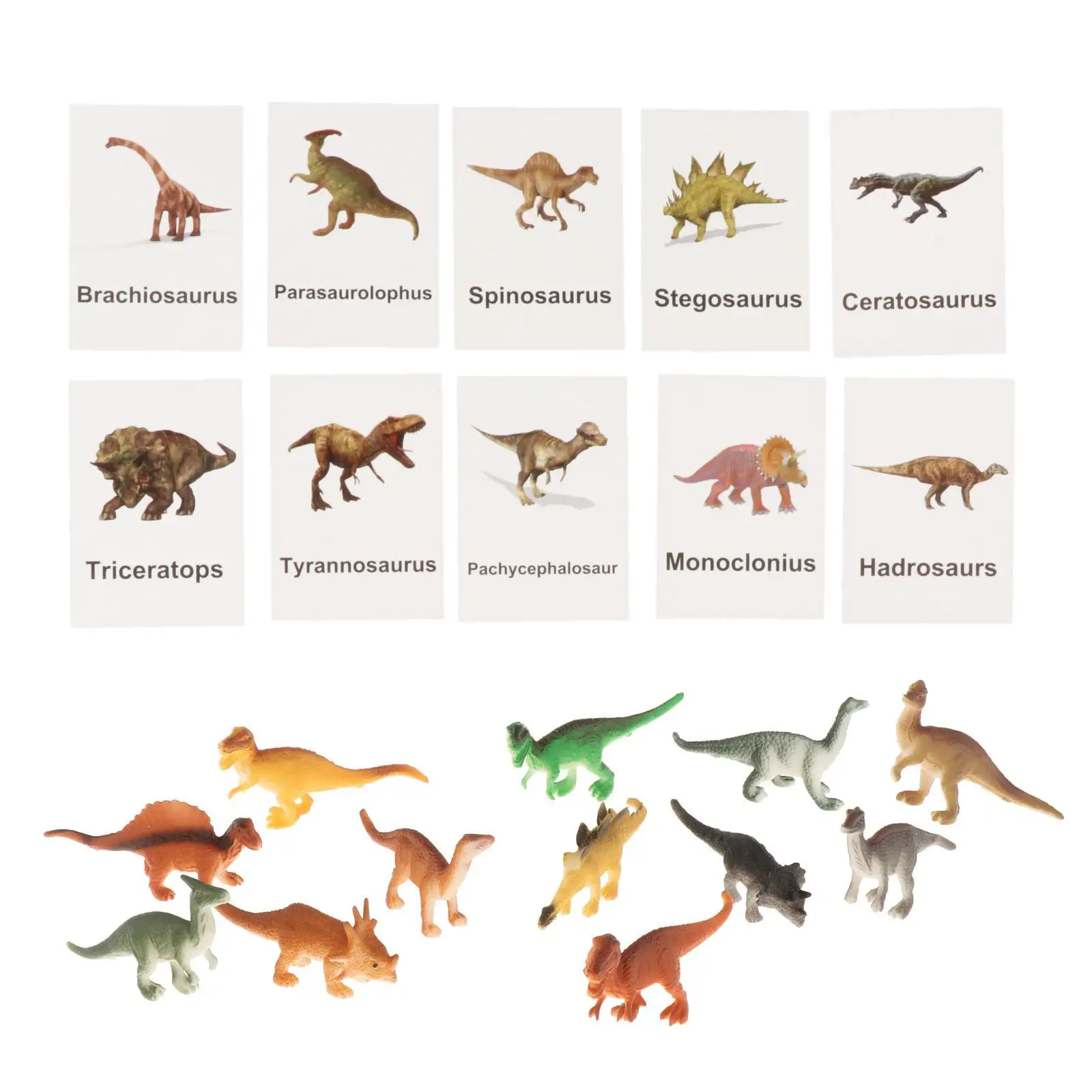 Dinosaur Figure Toys Animal Match Game Montessori Matching Card for Children
