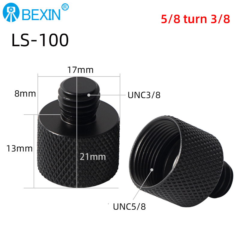 Description Picture 2 of itemPhotography screw 5/8 inch to 3/8 inch aluminum alloy conversion adapter for ball head monopod tripod