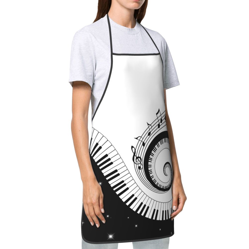 Piano Keys Spiral Apron - Artistic Pod