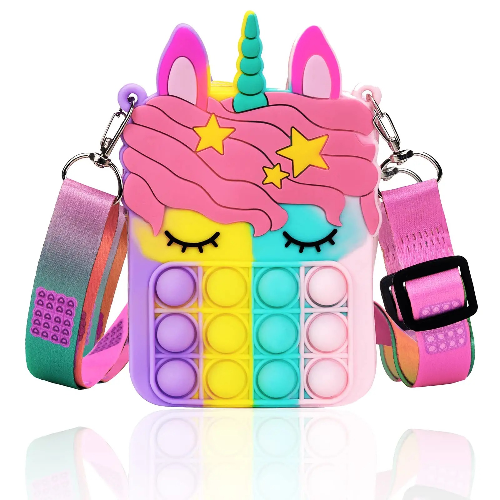 Title 2, Borsa pop con borsa pop unicorno da ragazza e d...