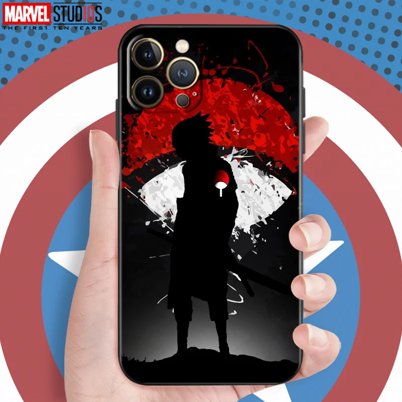 iphone xr card case Naruto Akatsuki Uchiha Itachi For Apple iPhone 13 12 11 Pro 12 13 Mini X XR XS Max SE 5 6 6s 7 8 Plus Phone Case TPU cases for iphone xr