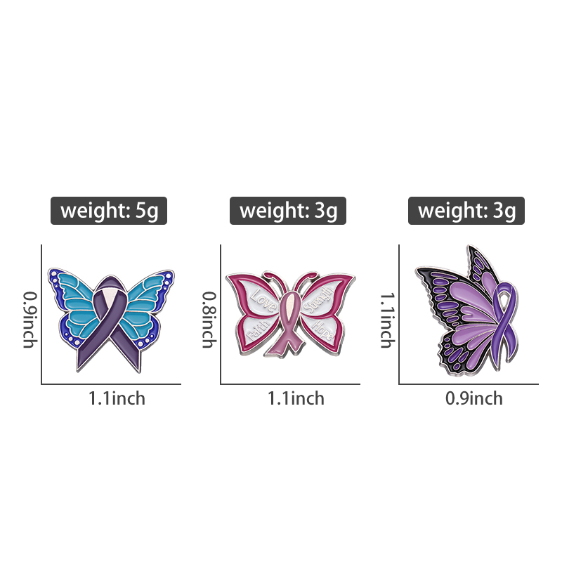 Schmetterling Insekt Motte Emaille Pin Abzeichen Tier Brosche Schmuck Benutzerdefinierte Cartoon Revers Kleidung Rucksack Zubehör Frauen Freunde – Detail 3