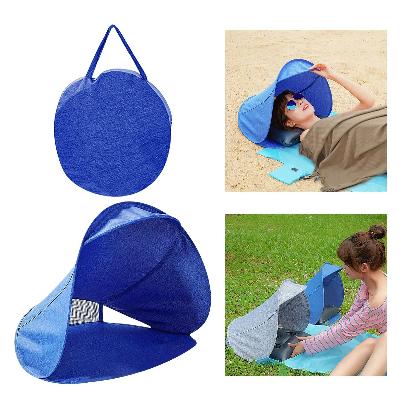 Sun Shelter Facial Umbrellas Head Tent Mini Umbrella Lightweight Foldable Portable Sun Protection  Umbrella  for Travel