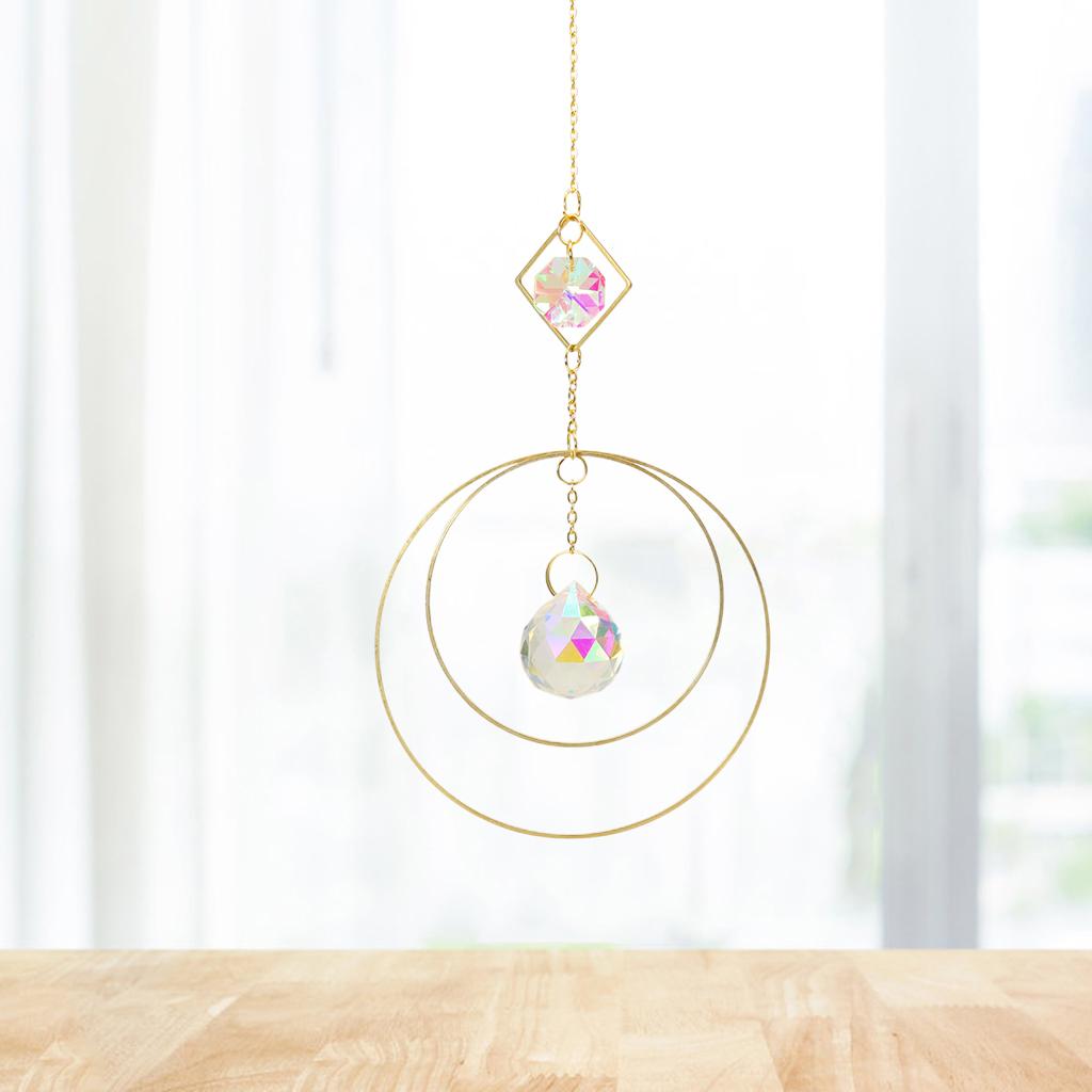 Crystal Chandelier Bead Ball Pendants Hanging  Prisms for Wedding Gift, Indoor Outdoor Decor