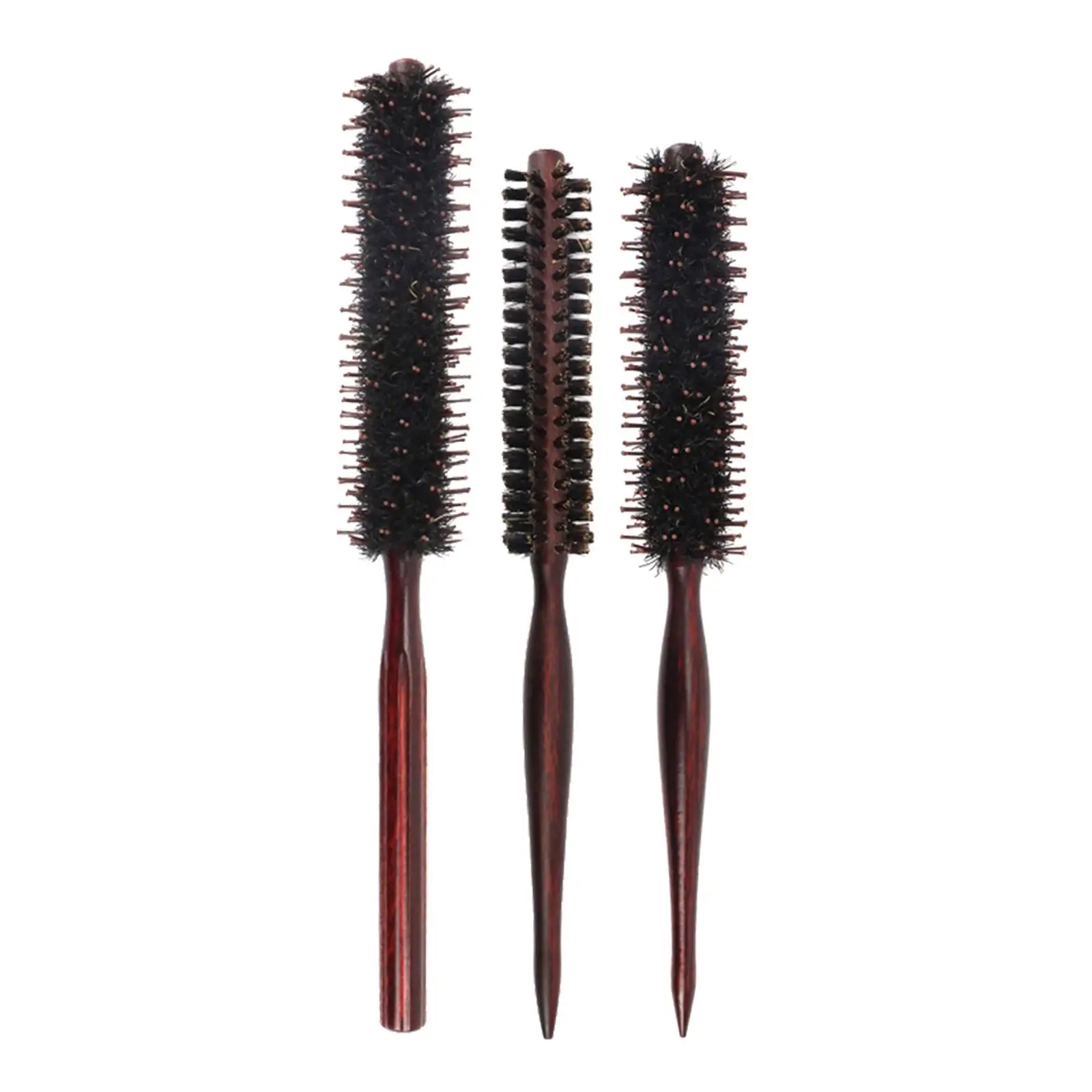 Hair Brush Hair Comb Roller with Nylon Pin Round Brush Roll Comb for Hairdressing Blowing Massaging Scalp Bangs Men Women 