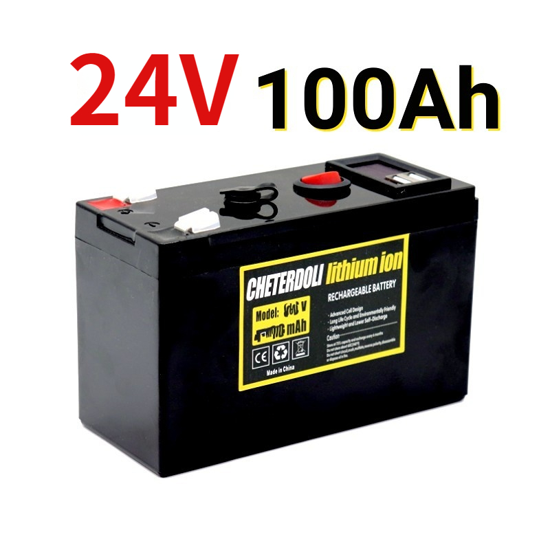 Title 1, 24V Battery 100Ah 18650 Lithium Battery Pack Re...