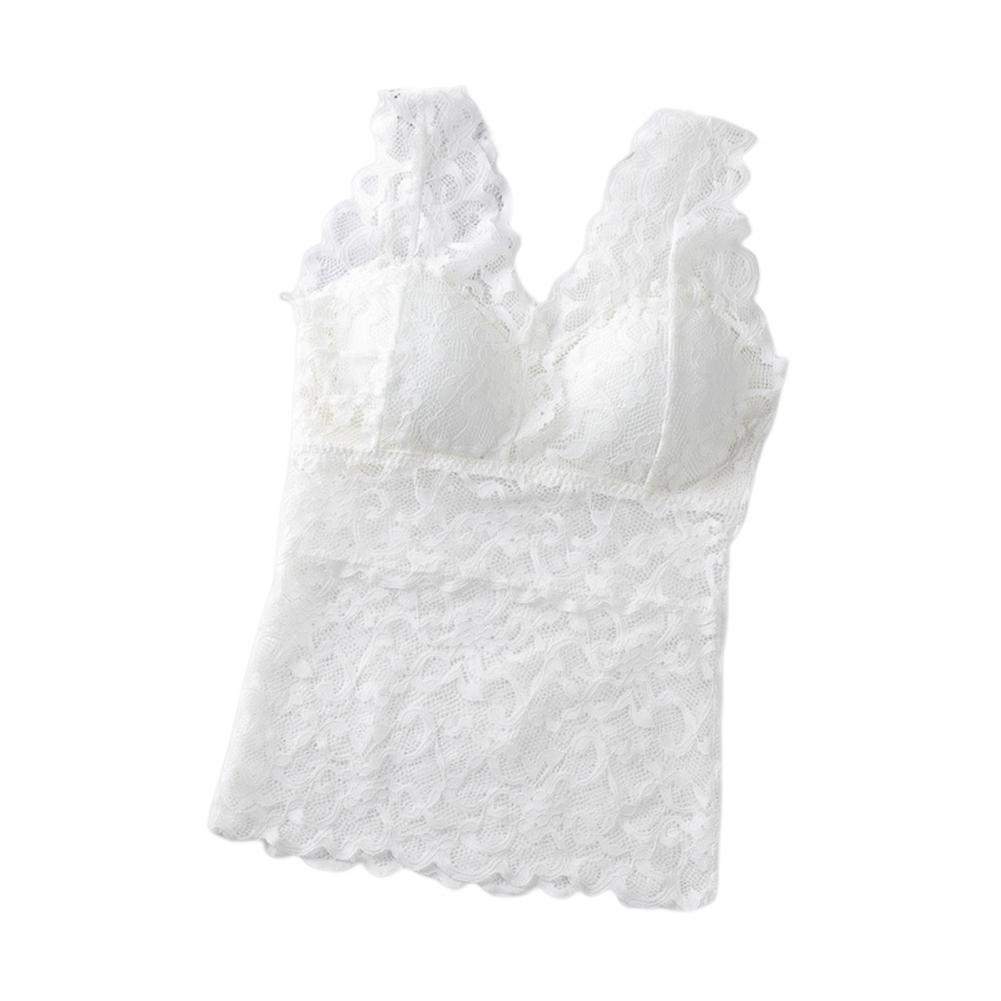 Description Picture 5 of itemHot Bottoming Sleeveless Underwear Thin Backless Sling Hollow Out Lace Vest Top  Sleeveless Bra Vest Inside Wear Camisole