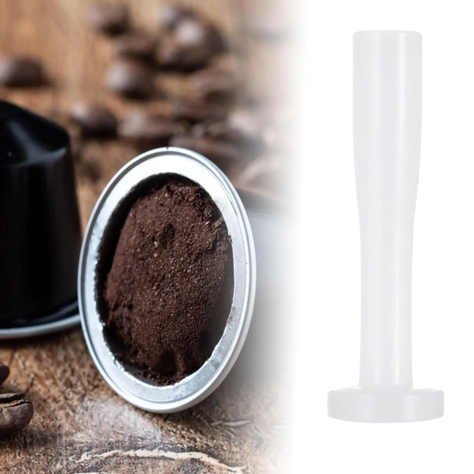 Reusable Coffee Tamper Refill Tool Coffee Filler Press Flat Base Bean Press for Coffee Capsule Accessories