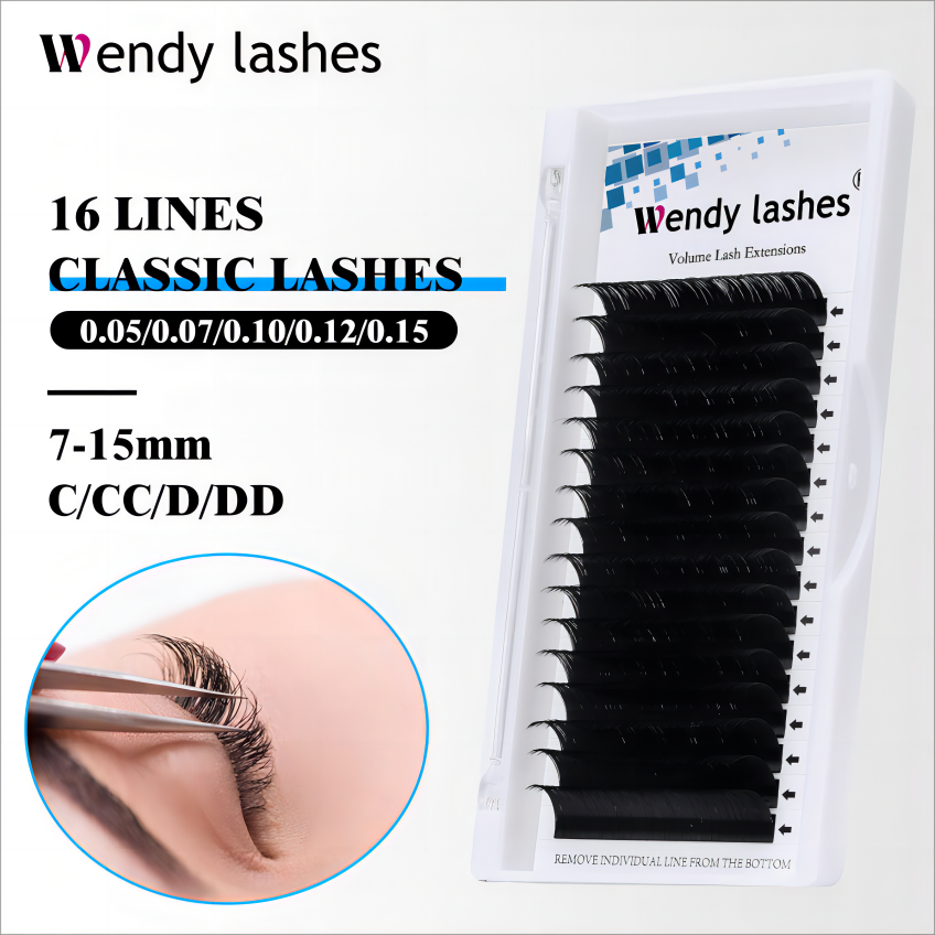 Best of 16 Rows Individual Eyelash Extension Faux Mink Classic Eyelashes Thick Natural Soft Makeup Lash Wendy Lashes Wholesale Supplies Reviews & Tips