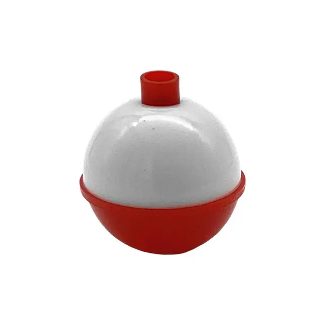30pcs/lot 1 Inch Size Fishing Bobber Buoy Float Sea Fishing Floats Plastic  Floats for Fishing Vissen Dobbers (Red and White)