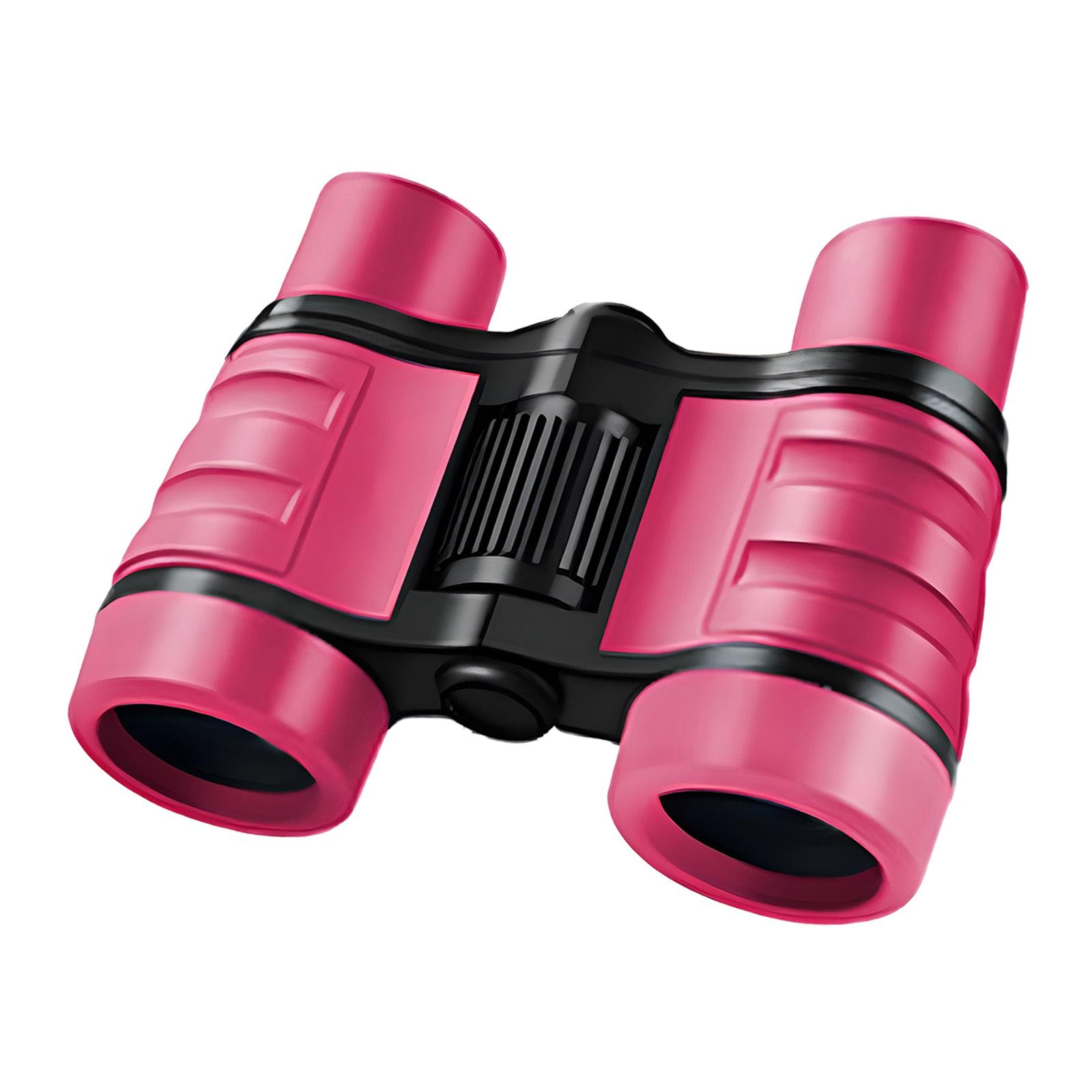 Kids Binoculars Toy 4x30 Learning Portable Children Magnification Toy for Outdoor Activity Hiking Present Ages 3-12 Years