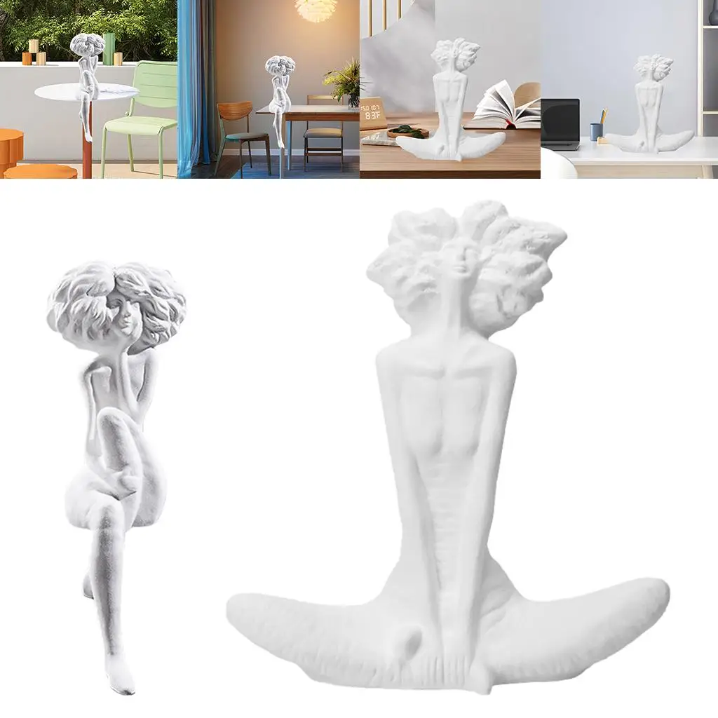 Abstract Sculpture Hollow Figurine Character Statue for Home Office Art