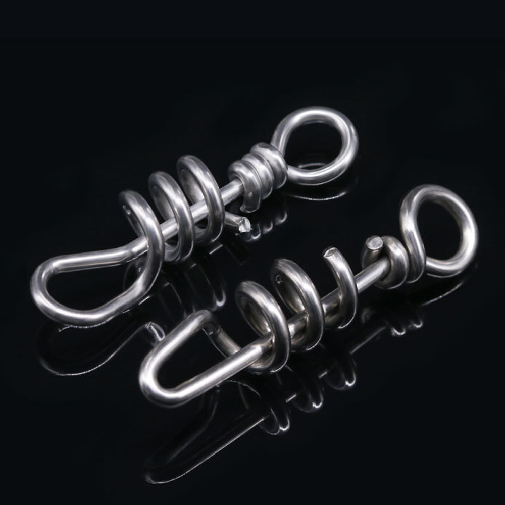 10-30PCS Edelstahl Angeln Snap Geschraubt Snap Gewinde Form Meer Angeln Angeln Snap Wirbel – Detail 7
