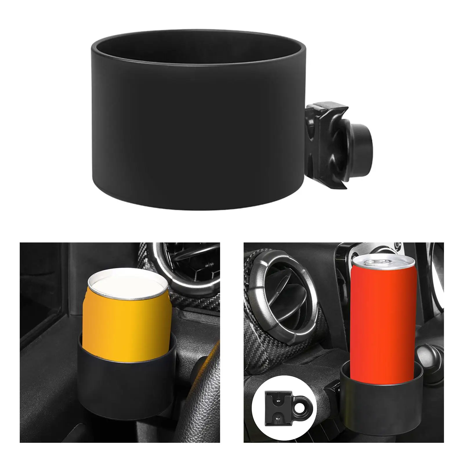 Car Cup Holder Multifunctional Space Saving Fits for Food Keys Cellphone