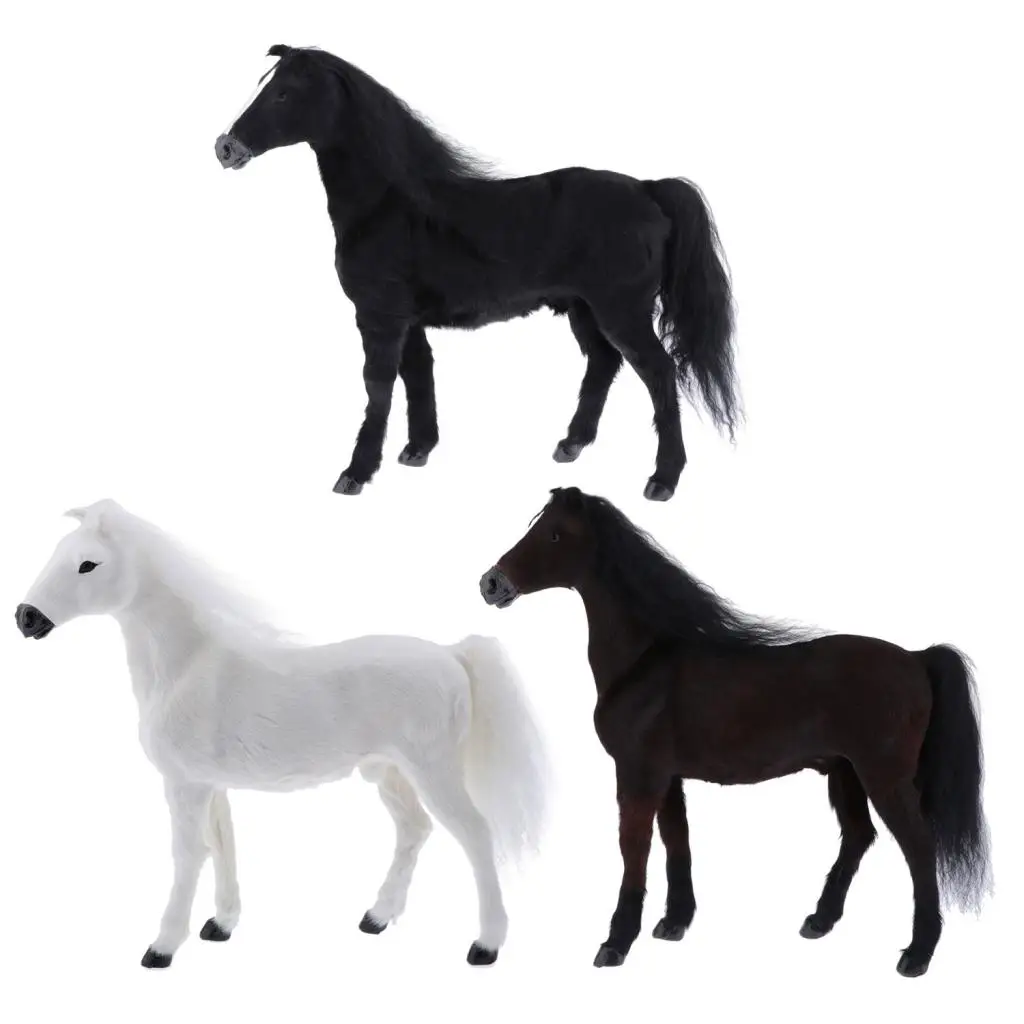 1:6 Realistic Plastic War Horse Figures Model For Boys Girls Party Favors