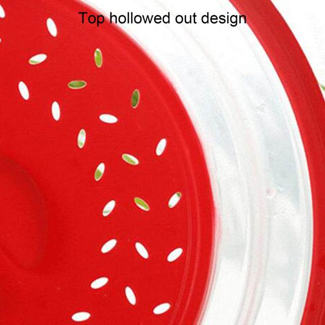 Microwave Food Cover Splatter Guard TPR Heat Insulation Microwave Splatter  Guard with Air Vent Microwave Cover