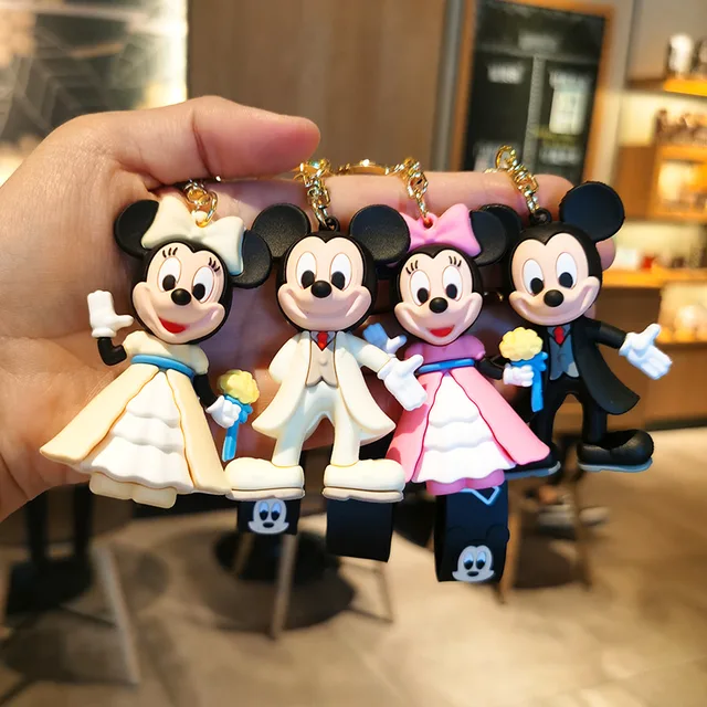 Cute Leather Minnie Head Pvc Keychain For Couples Trendy Personality Car  And Bag Pendant Hanging Keyring From Lzh20221113, $7.1