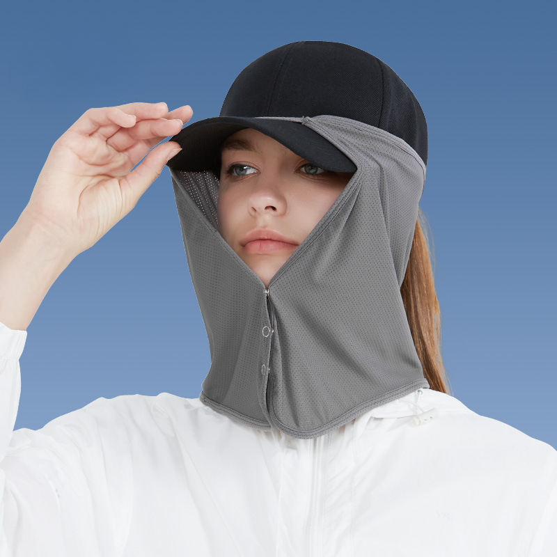 Description Picture 2 of item1pcs Quick Drying Fishing Cap Face Neck Sunshade Masks Cap UV Protection Visor for Outdoor Sport Golf Hiking Veil Travel Hat