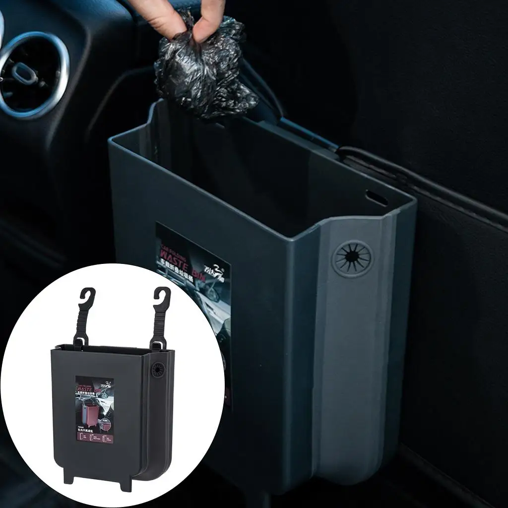 Universal  Trash Can Multipurpose Detachable Removable Storage Hook Buckle Foldable  Back Organizer  Backseat