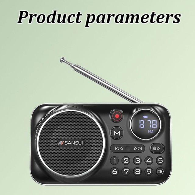 Mini Radio FM para ancianos, altavoces inalámbricos con Bluetooth para  exteriores, Walkman MP3, sonido Hi-fi, calidad de reloj LED, pantalla de  letras, nuevo - AliExpress