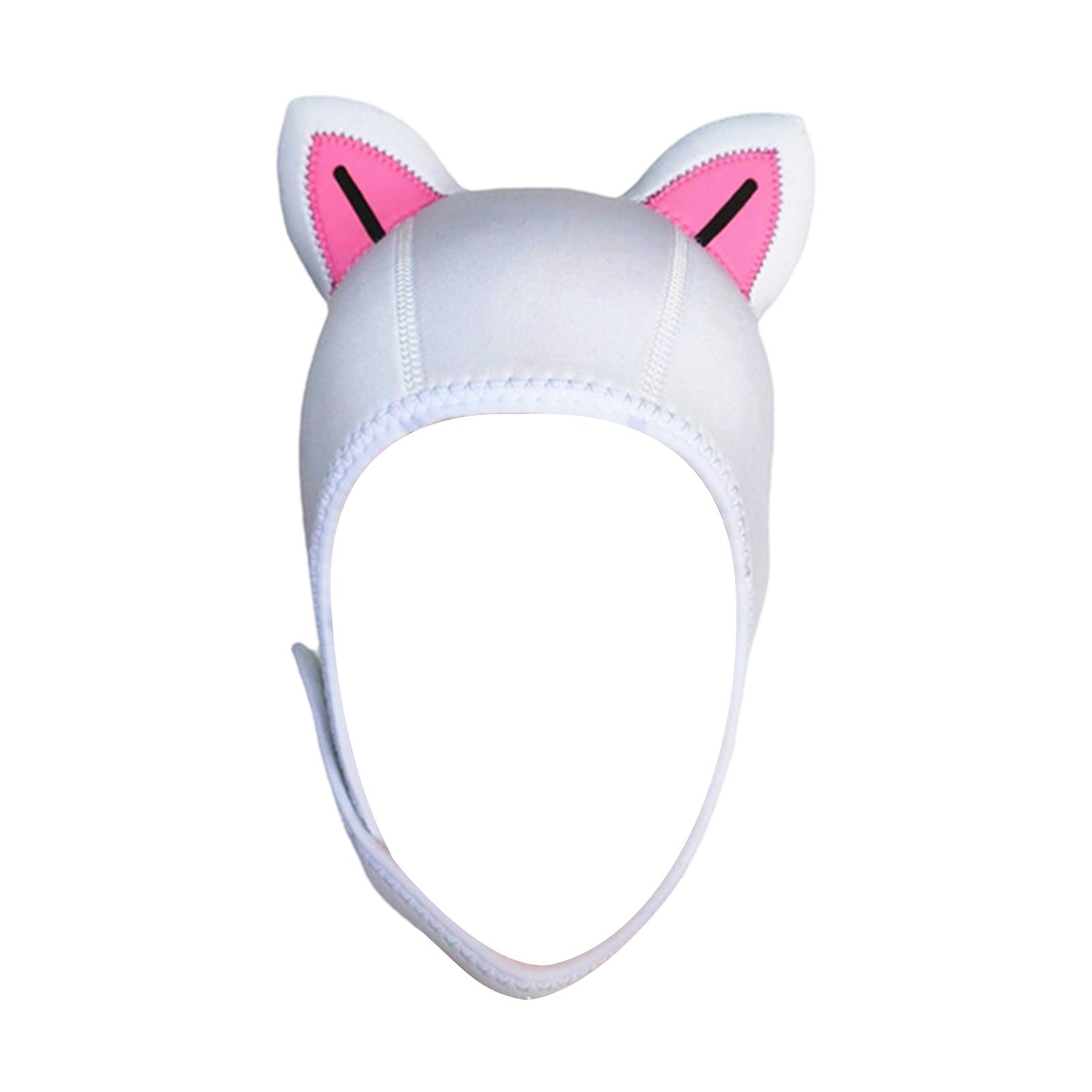 Cat Ears Scuba Diving Hood 3mm Neoprene Ear Protector Convenient to Wear and Take Off Surfing Hood for Men Women Snorkeling