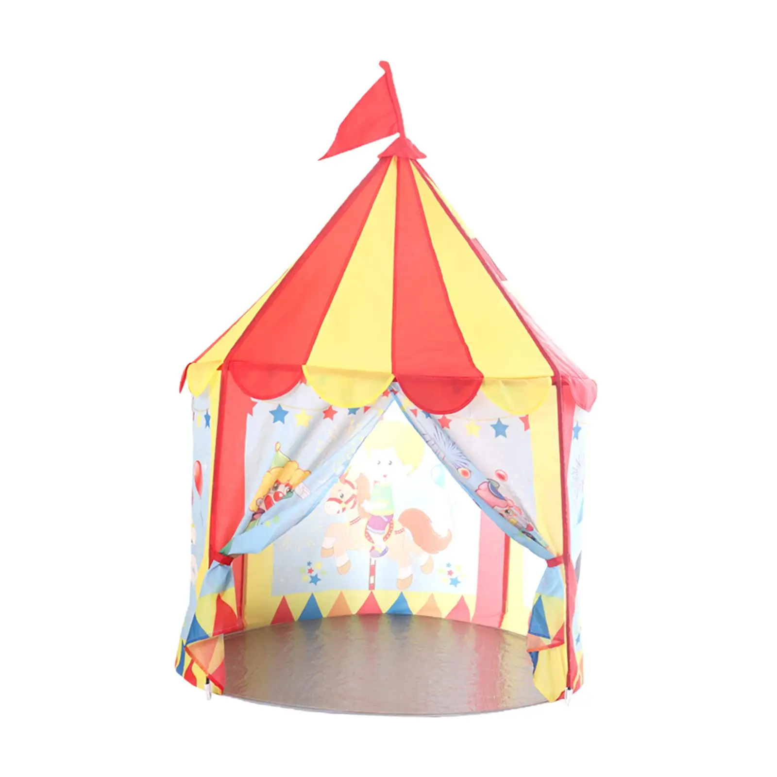 Kids Playhouse Birthday Gift Easy to Assemble Portable Children Castle Playhous Play Tent for Home Garden Camping Yard Baby