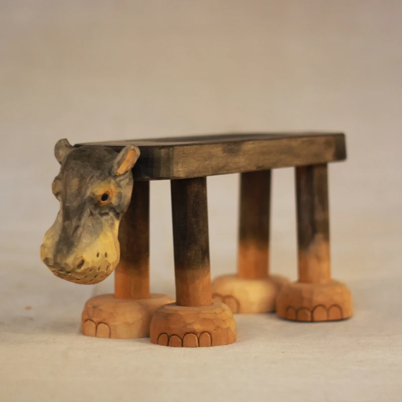 Tanio Zwierząt z litego drewna kreatywny dom stołek dla dzieci sklep