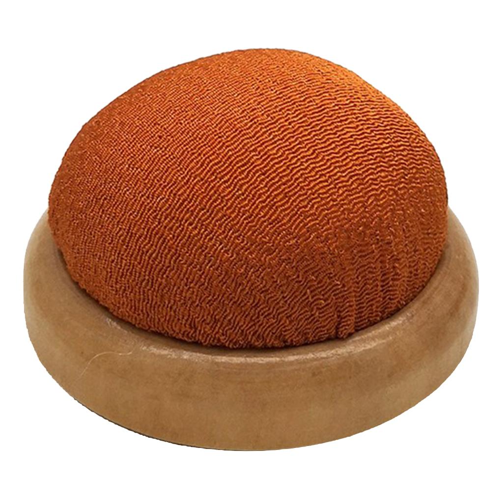 Description Picture 6 of item2.7inch Pin Cushion Needle Pincushion with Wooden Base Wrist Pin Holder for Sewing and Quilting, Stitch Needlework