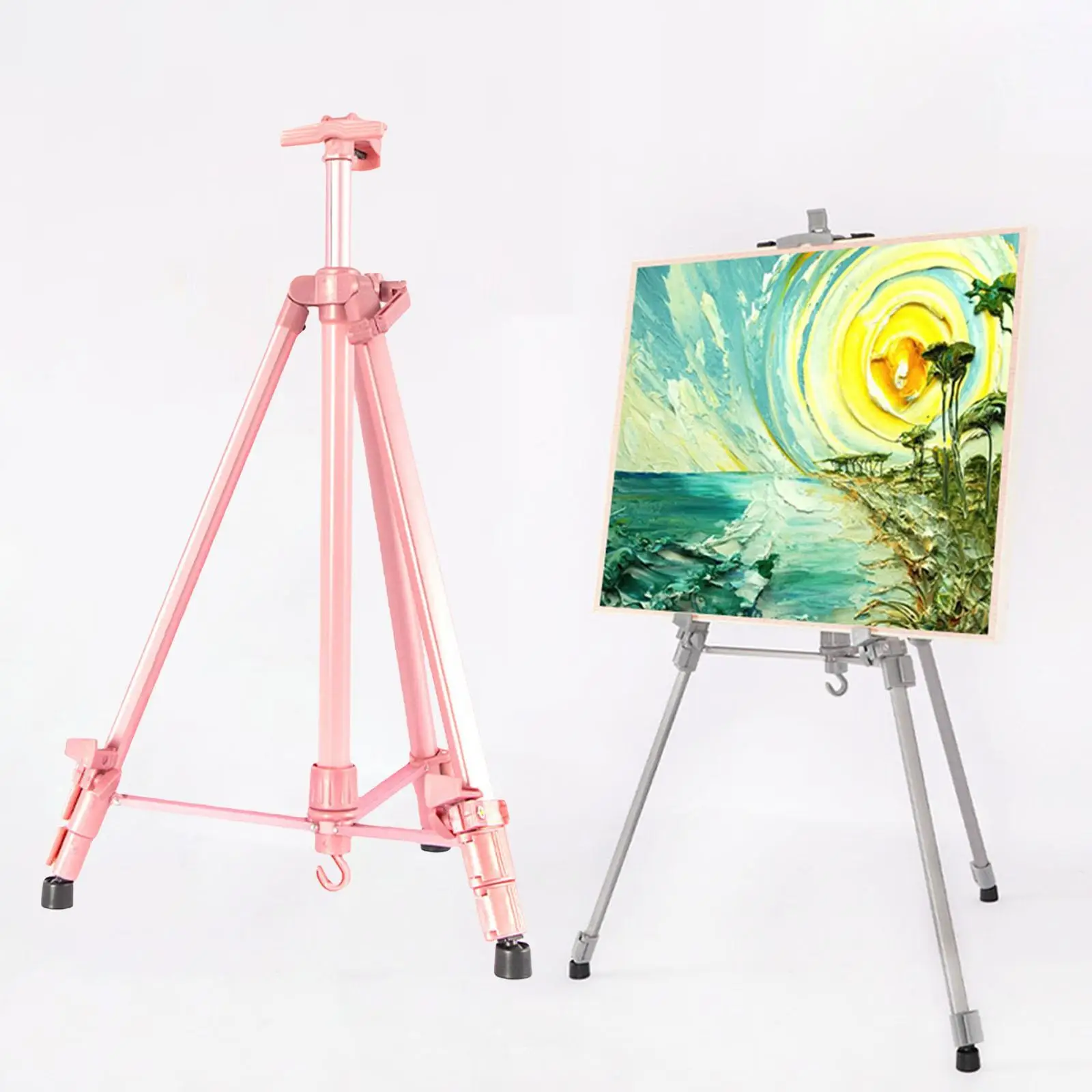 Adjustable Height Painting Easel Drawing Board Sketch Art Artist Tripod Display Stand for Displaying Painting Floor Tabletop