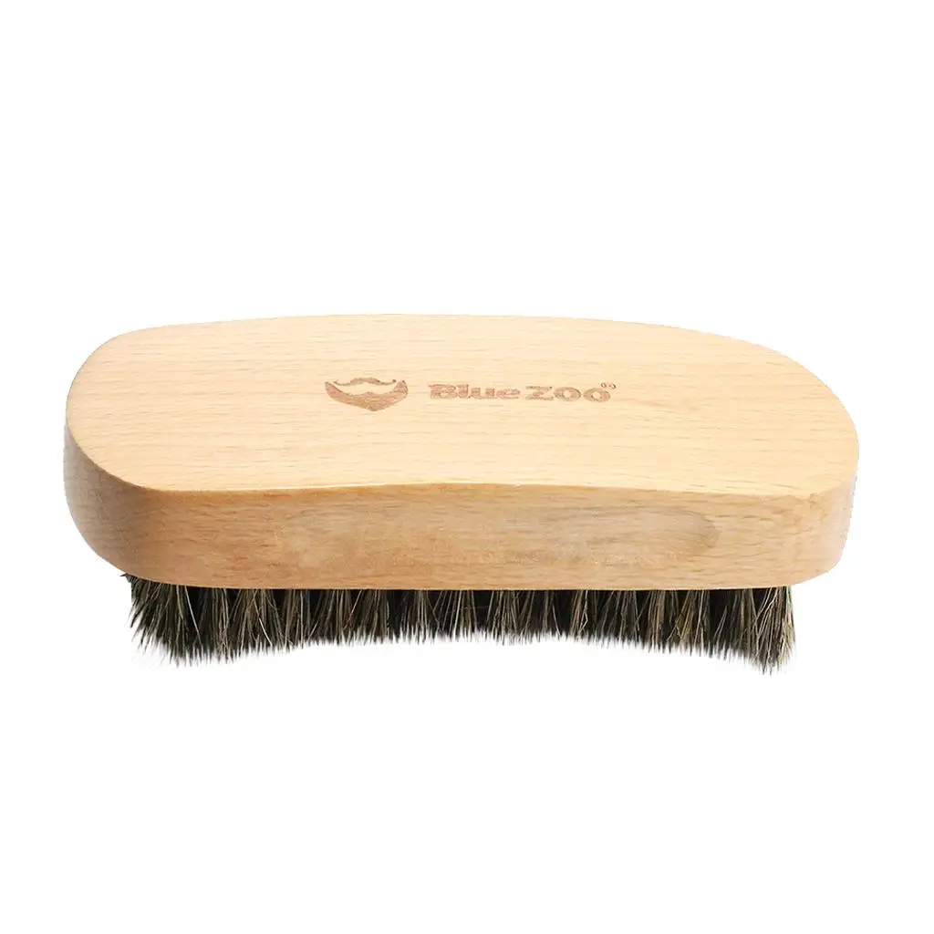Wood Facial Hair Grooming Shaping Brush Tool For Men Barber