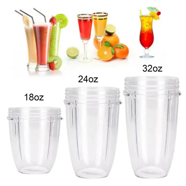 DOACT Plastic Tall or Short Transparent Cup Mug Blender Juicer