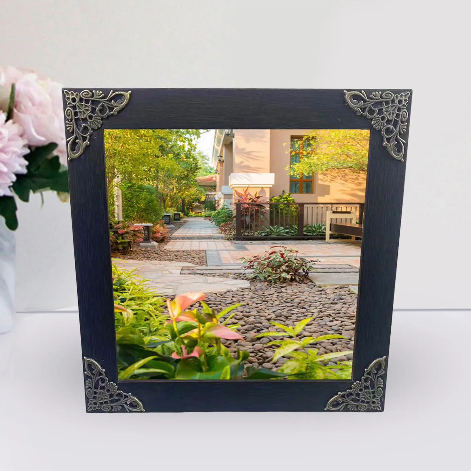Photo Frame Wooden Picture Frame Tabletop Picture Frame Tabletop Display Holder Stand for Gallery Wedding Party Hallway Decor