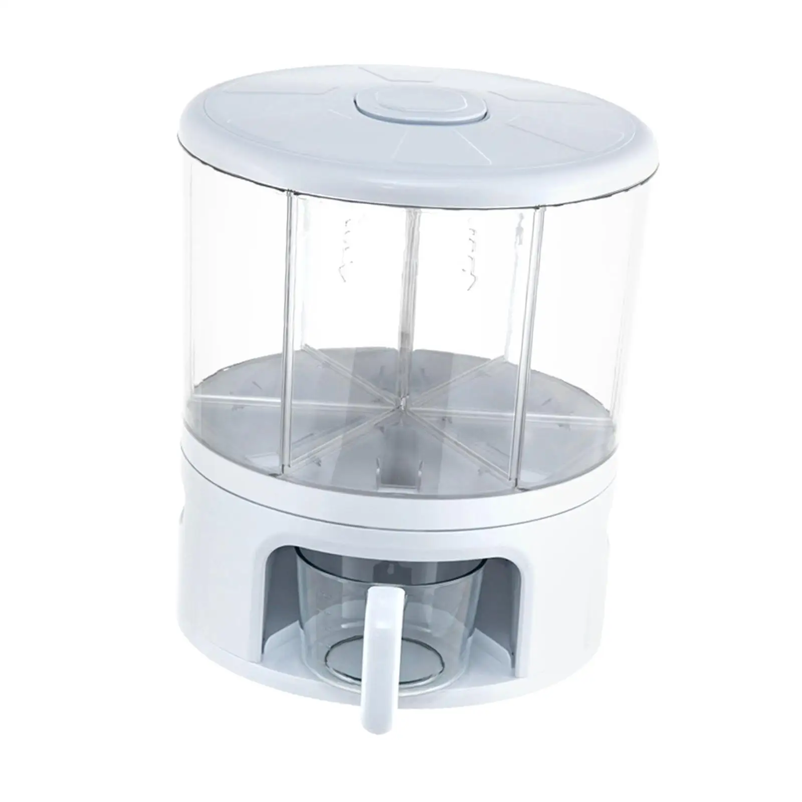 11kg Cereal Dispenser Food Container 360 Rotating Organization Dry Food Storage Box Multifunctional Rice Bucket for Tea Coffee