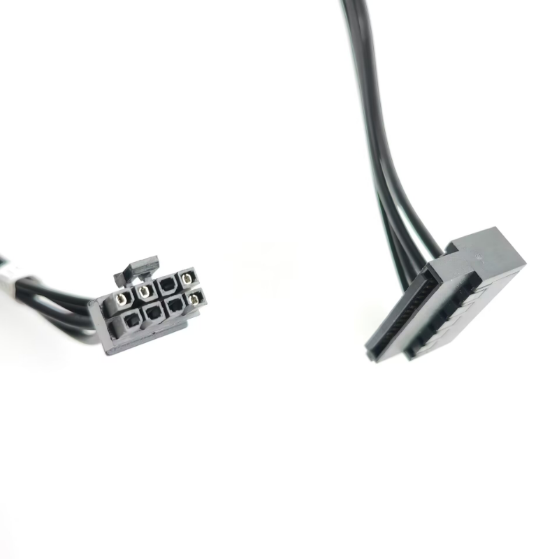 Kleiner 8-poliger auf 2-Port-SATA-HDD-SSD-Steckdosen-Kabelstecker für DELL 09VWT 7050 5050 3050 7060 Computer-Mainboard ATX-Netzteil 45 cm – Detail 2