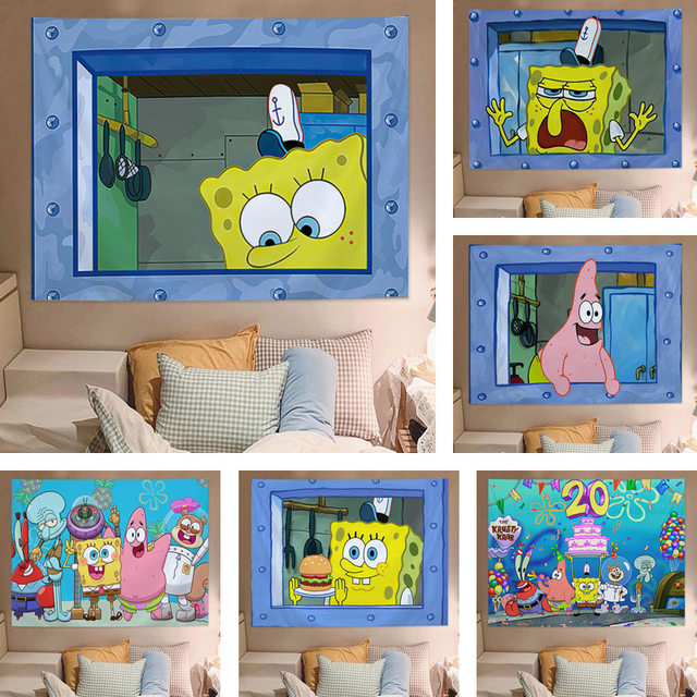 High Spongebob Tapestry Spongebob Tapestry Spongebob 