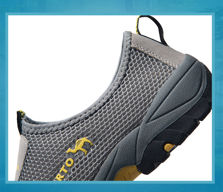 Männer Casual Schuhe Mode Sommer Schuhe Mesh im freien Atmungsaktive Slip-on Wohnungen Männer Turnschuhe Komfortable Wasser Faulenzer Zapatillas – Detail 9